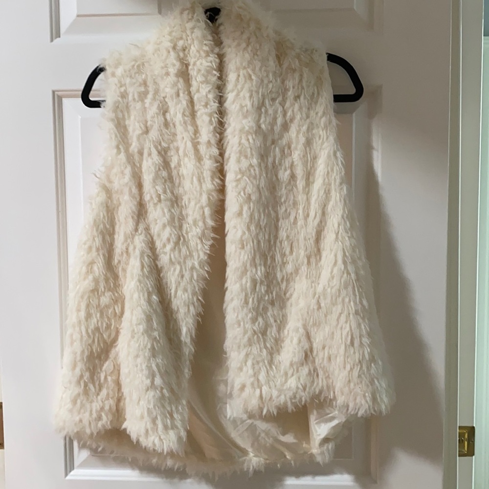 Off White Fur Vest